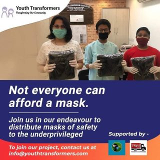 Not everyone has the privilege of 'Working from home'. In fact, a lot of people around us can not even afford to have masks to protect themselves and the people around them from contracting the virus. Through 'Ask for Mask', we are trying to provide these people with the masks to help them stay safe and keep everyone around them safe. Join us as a volunteer and contribute to our fight against coronavirus.
By volunteering with the projects on Youth Transformer, you will also get an e-certificate for community service participation.
To join our cause, contact us on youthtransformers.com.
.
.
.
.
.
#socialservices #socialcommunity #NGO #Maskdistribution #community #participate #initiative #fightagainstcorona #youthtransformers #volunteer