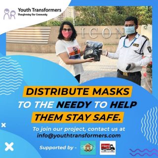 Masks have become a basic necessity in the current times, but not everyone can afford them. Join us in our initiative of distributing masks to the needy and help the country fight CoronavirusBy being a volunteer with Youth Transformers, you will also get an e-certificate for community service participation
.
.
.
.
.
#socialservices #socialcommunity #NGO #Maskdistribution #community #participate #initiative #fightagainstcorona #youthtransformers #volunteer  #volunteering